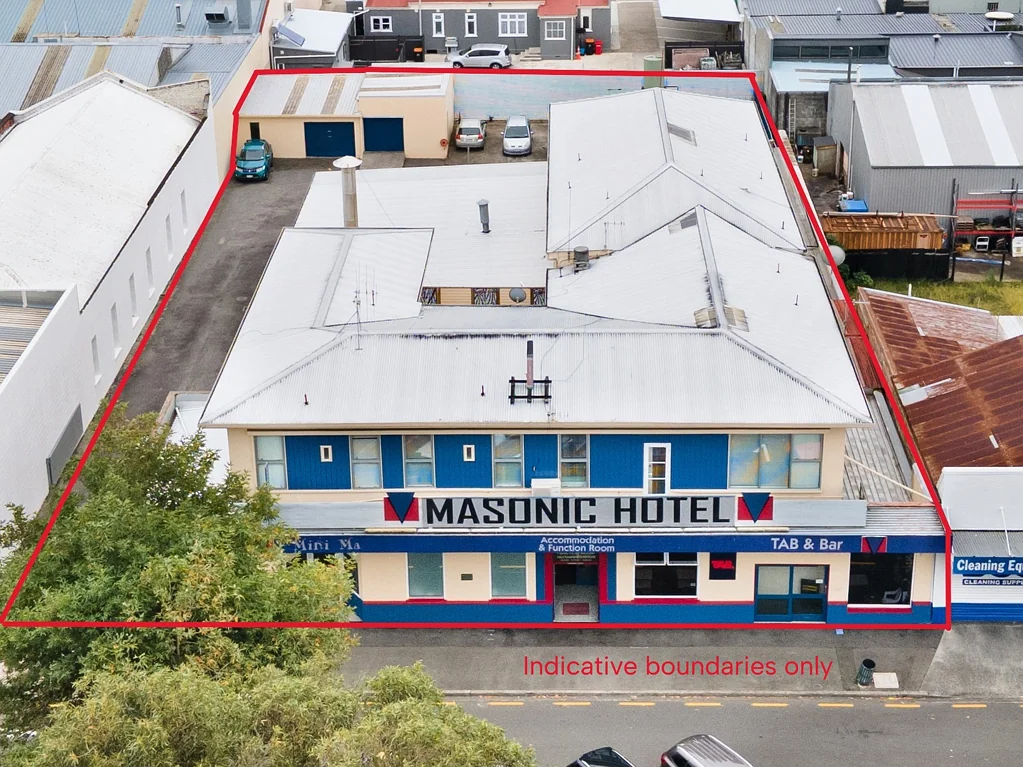 Palmerston North Central  Freehold going concern - 'The Masonic Hotel'