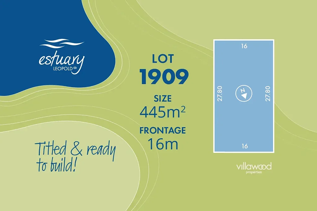 Leopold Ready to Build Titled Lot in Estuary Estate.