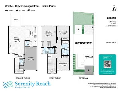 59/18 Archipelago St, Pacific Pines, QLD 4211, 3房, 2浴, Townhouse