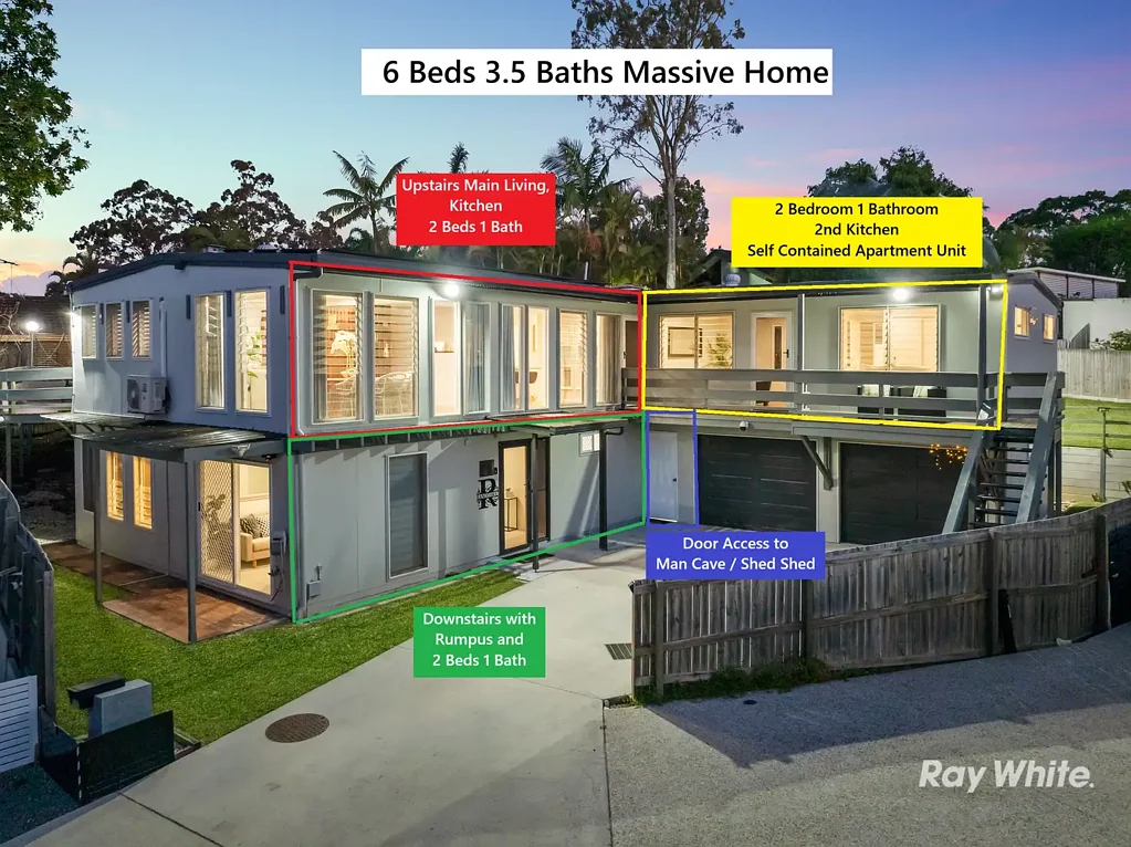 Rochedale South 6Kwarto Epic Proportions, Endless Possibilities: Multi-Gen Marvel with Triple-Living Potential or Additional Income in a Prime Location