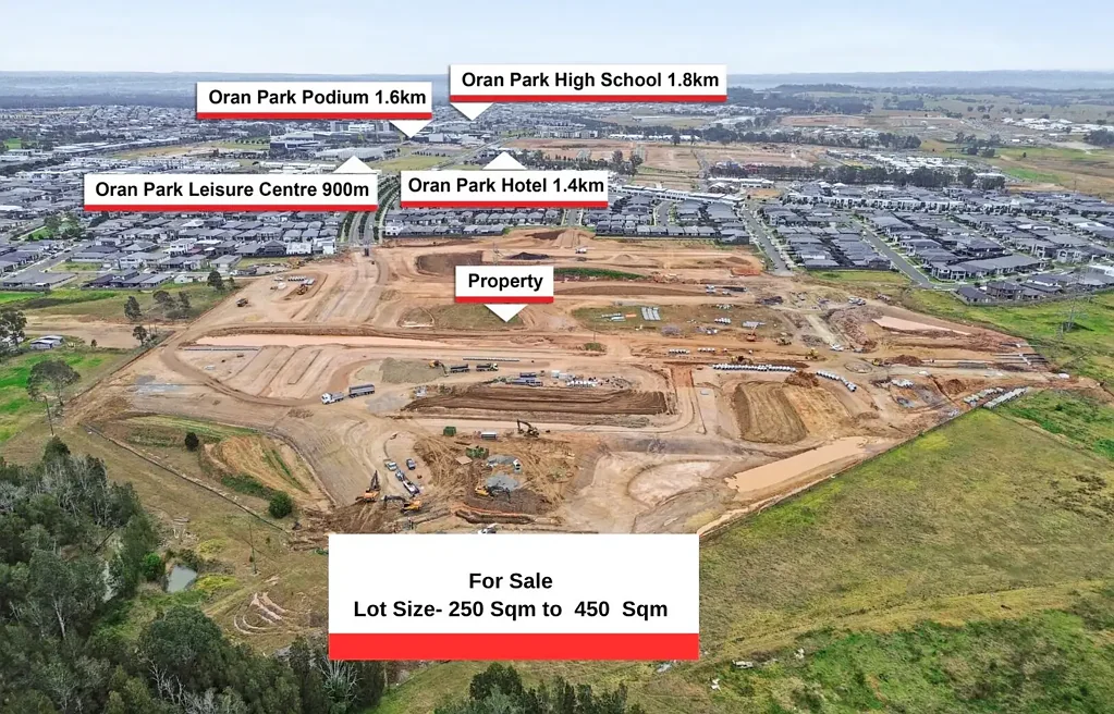 Oran Park 邻近购物中心 学校酒店 地铁在即 未来机场近 20分钟车程 增长迅速社区 🚨 HURRY! 60% ALREADY SOLD 🚨  Premium Land in Oran Park Prices Start From Just $659,990