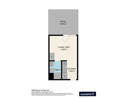 106/8 Bruce Street, Box Hill, Inner East Melbourne, 1 ห้องนอน, 1 ห้องน้ำ, Apartment