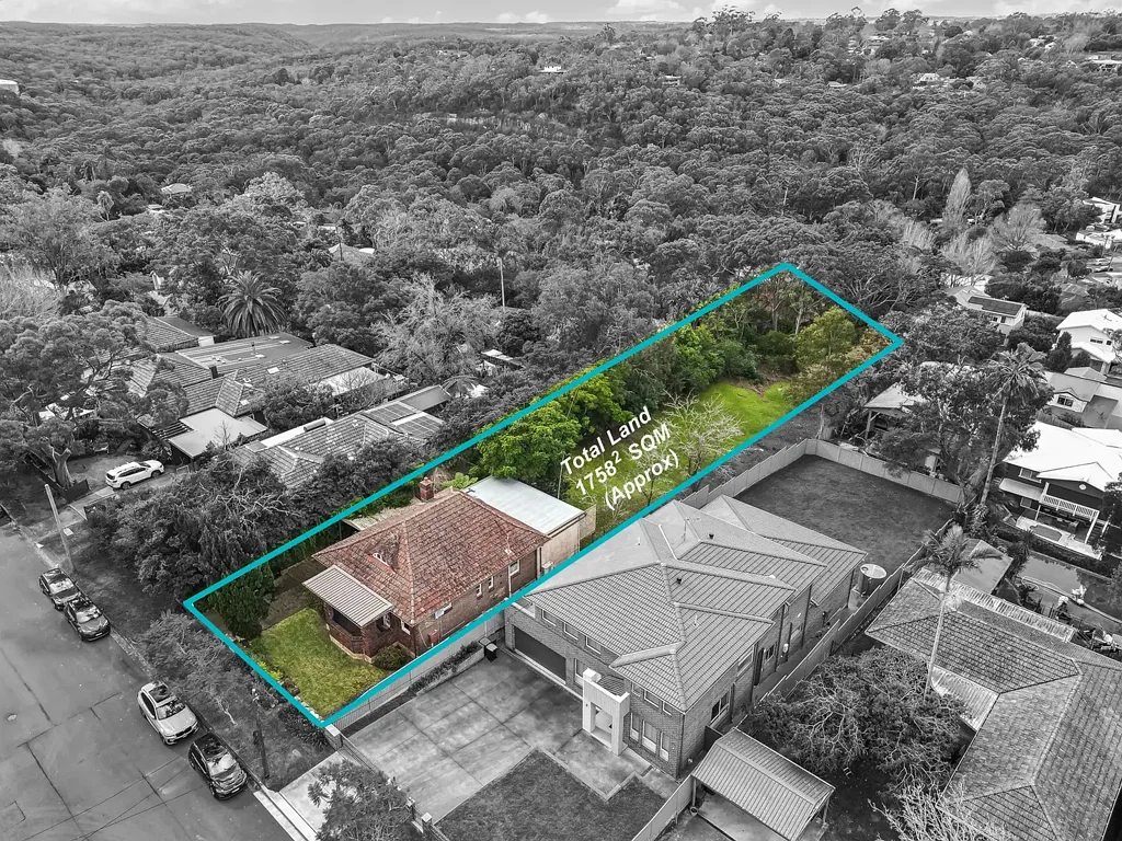 Hornsby 5房 历史悠久的全砖砌宅邸 1758㎡广阔土地 宏伟入口高挑天花板 多个生活区域 五卧阁楼卧 底层灵活空间 大型阳台俯瞰庭院 地处Hornsby CBD近旁 'Klampenborg'