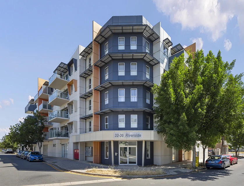 6/32-36 Riverside Street, Mawson Lakes, Northern Adelaide, 2 રૂમ, 1 બાથરૂમ, Apartment