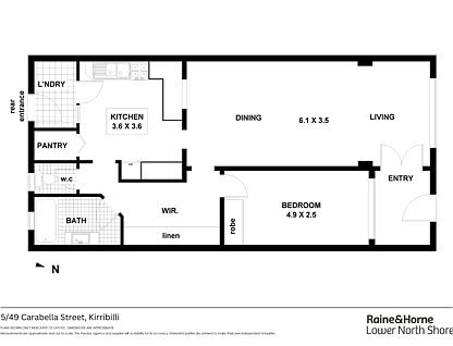 5/49 Carabella Street, Kirribilli, Lower North Shore, 1 Bedrooms, 1 Bathrooms, Apartment