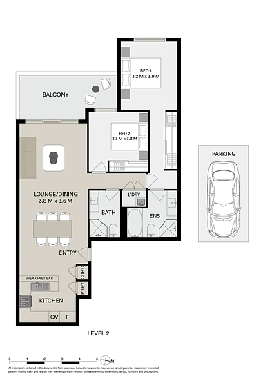 204/76 Rawson Street, Epping, NSW 2121, 2 slaapkamers, 2 badkamers, Apartment