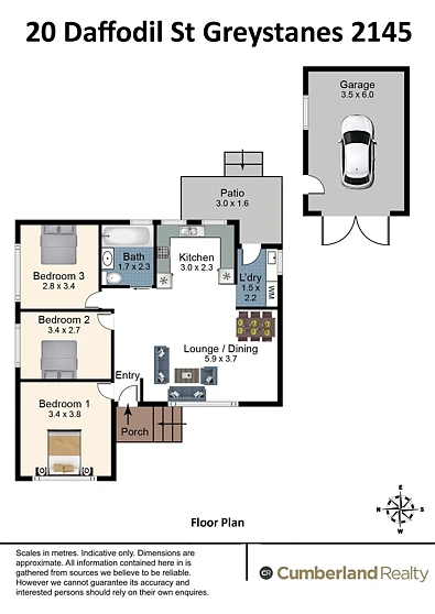 20 Daffodil Street, Greystanes, NSW 2145, 3 habitaciones, 1 baños, House