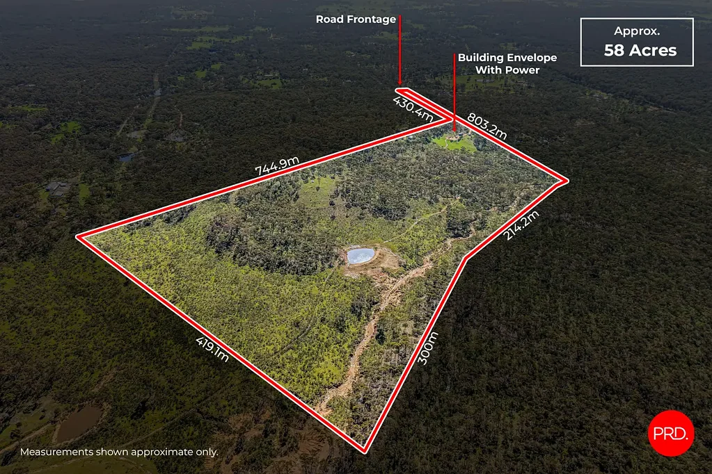 Eppalock 58 Acres with Plans, Permits and Power in Place