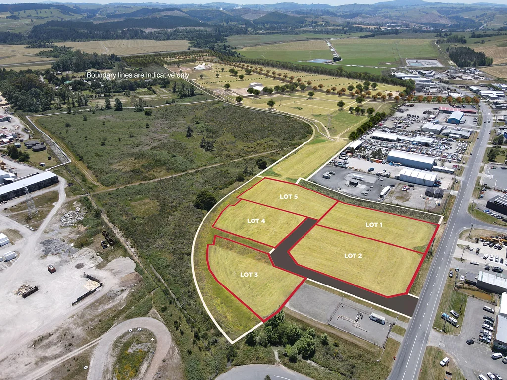 Taupo Te Koikara industrial land sales