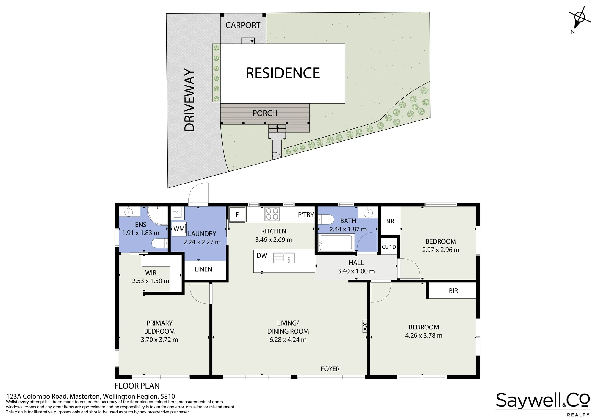 123A Colombo Road, Masterton, Masterton District, Wairarapa, 3 Schlafzimmer, 2 Badezimmer, House