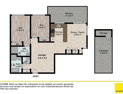 304/8C Myrtle Street, Prospect, Western Suburbs, 2 ห้องนอน, 2 ห้องน้ำ, Apartment