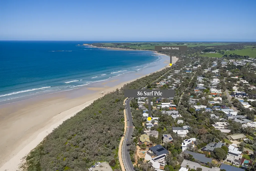 Inverloch 3部屋 Steps to the Sand on Surf Parade