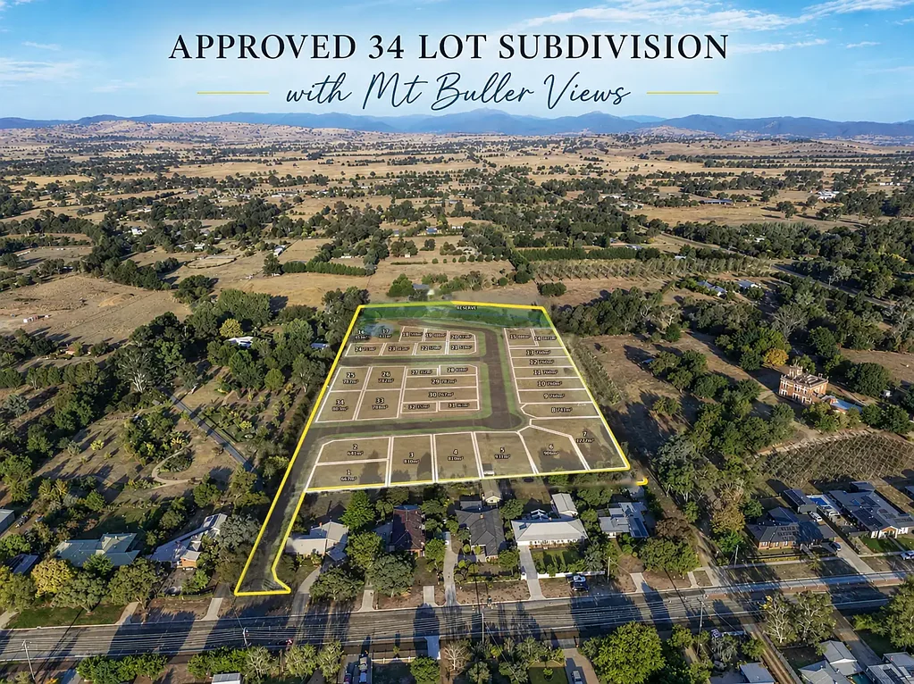 Mansfield Lifestyle & Location - Premier 34 Lot Subdivision with Mt Buller Views