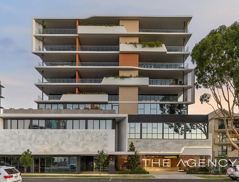 805/26 Charles Street, South Perth, Perth CBD, 1 Bedrooms, 1 Bathrooms, Apartment