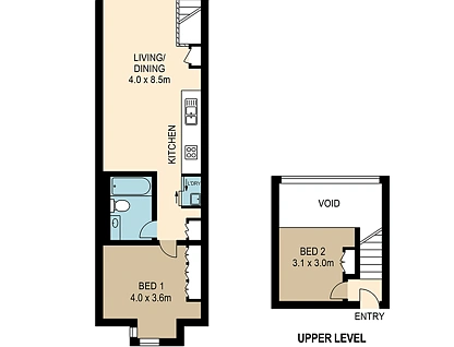 335/8 Skyring Terrace, Teneriffe, Brisbane - Inner City Region, 2 ห้องนอน, 1 ห้องน้ำ, Apartment