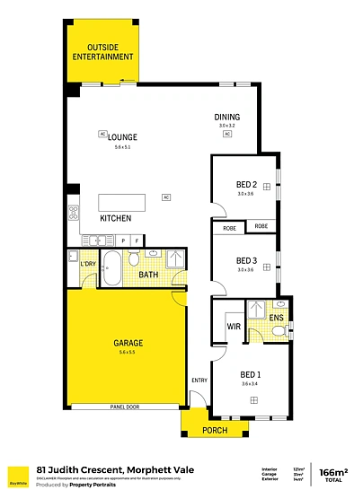 户型图 - 81 Judith Crescent, Morphett Vale, SA 5162
