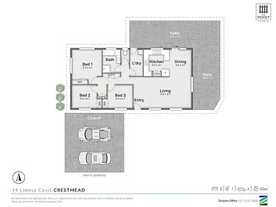 14 Limosa Court, Crestmead, QLD 4132, 3房, 1浴, House
