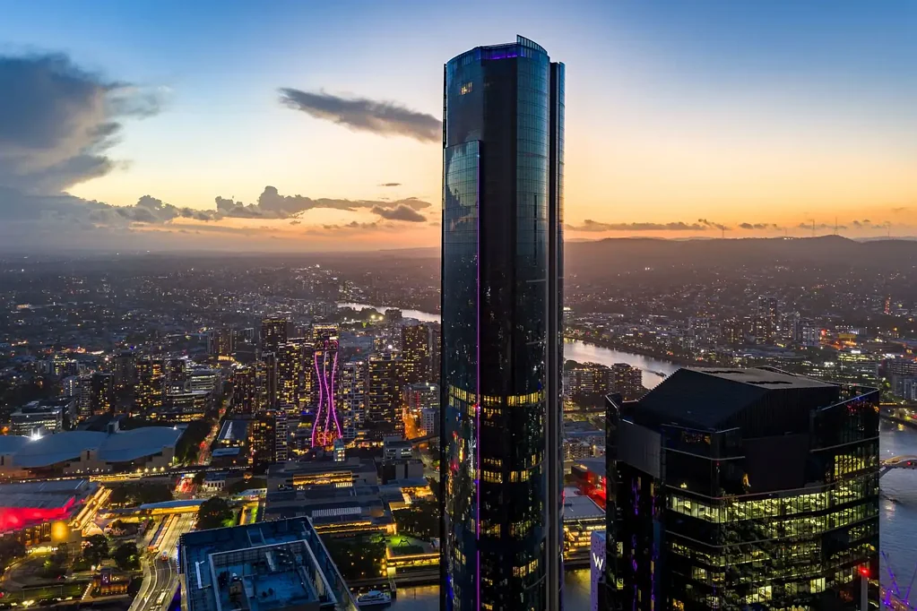 Brisbane City 1房 25层城市景观 57㎡开放布局 Miele高端电器 河流景色 现代厨房 市中心便利 游泳池健身房 Premium City Living with Riverfront Outlooks and Unmatched Access