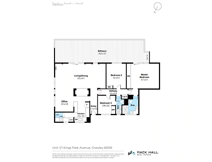 1/1 Kings Park Avenue, Crawley, North West Perth, 3 غرف, 2 حمامات, Apartment