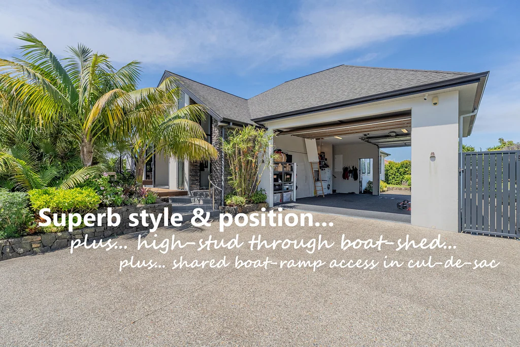 Whitianga 4Zimmer LUXE, TASTEFUL & GRACEFUL PLUS HUGE BOAT-SHED