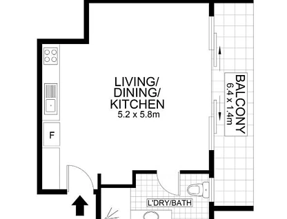 110/540 Queen Street, Brisbane City, Brisbane - Inner City Region, 1 ਕਮਰੇ, 1 ਬਾਥਰੂਮ, Apartment