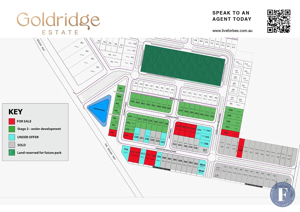 Forbes Goldridge Estate,  Land Available