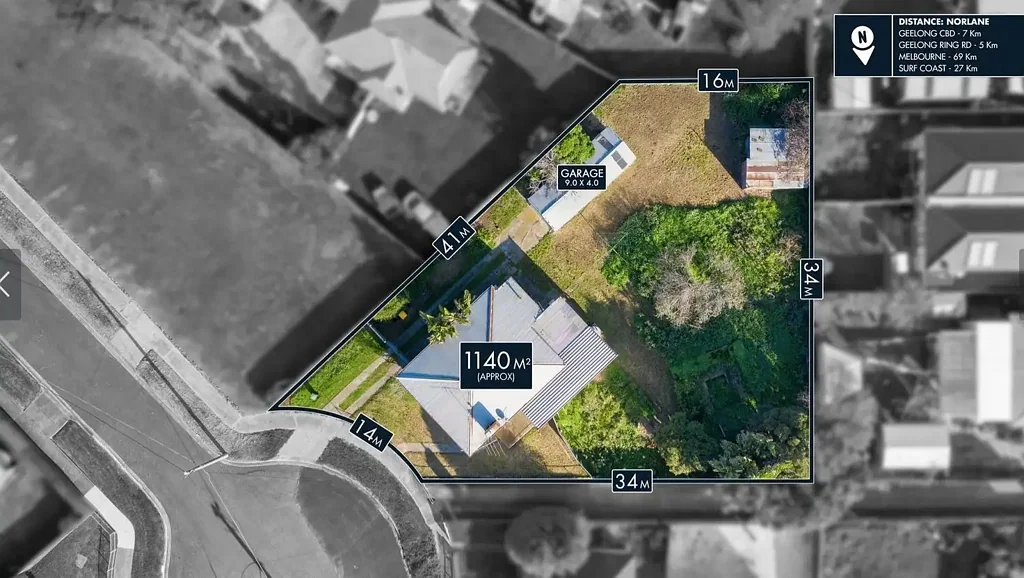 Norlane 4房  Prime subdivision potential with plans for 5 units.