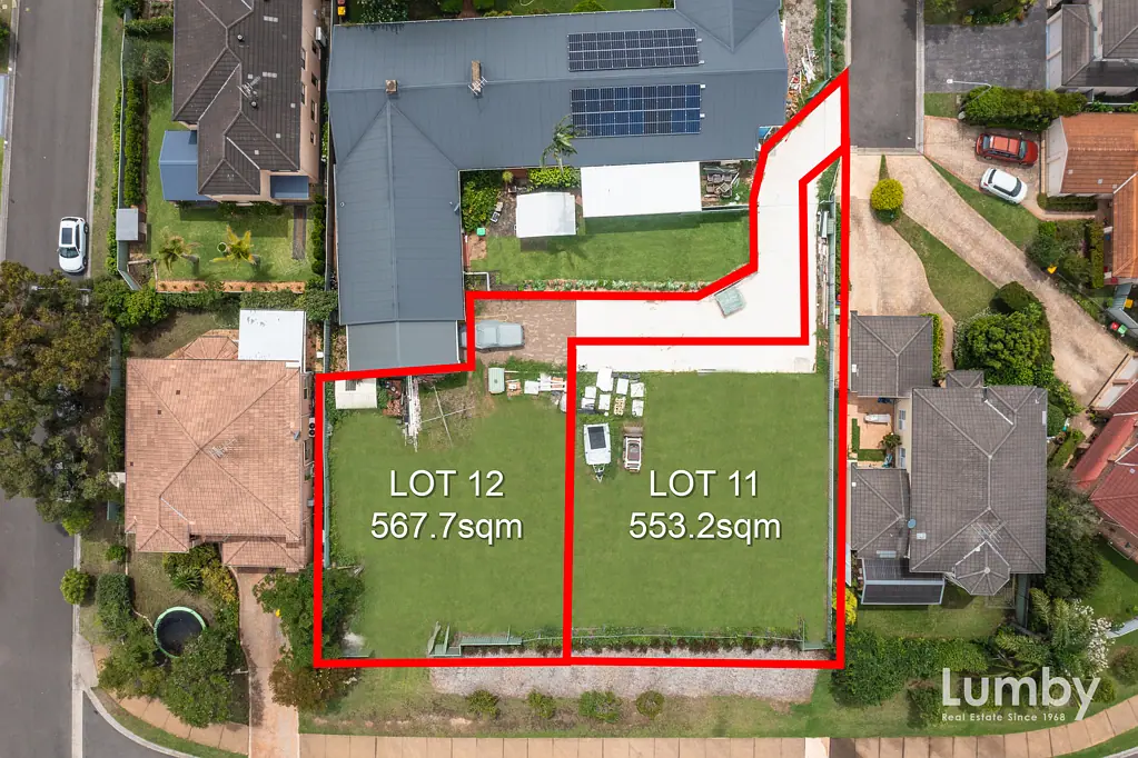 Kellyville 1120.2sqm with 2 titles