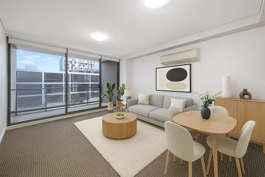 Zetland 1房 Zetland中心便捷 公交直达UNSW CBD 现代厨房不锈钢电器 开放式生活空间 私人阳台采光足 安全大楼对讲机 Spacious One-Bedroom Apartment in Prime Location