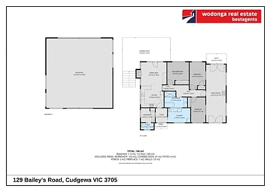 129 Baileys Road, Cudgewa, VIC 3705, 3 chambres, 1 salles de bain, House