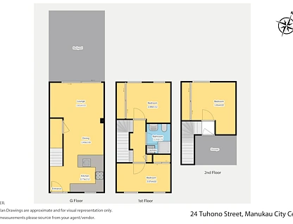 24 Tuhono Street, Manukau Central, Manukau City, 3房, 1浴, Townhouse