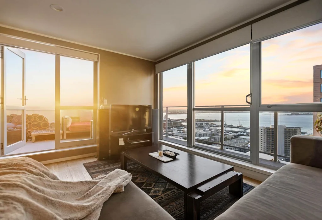 Sky Tower Views from a Fully Furnished Penthouse Apartment