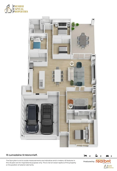 फ्लोर प्लान - 15 Lumsdaine Street, Moncrieff, ACT 2914