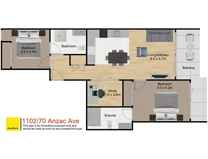1102/70 Anzac Avenue, Auckland Central, Auckland City, 2 Bedrooms, 1 Bathrooms, Apartment