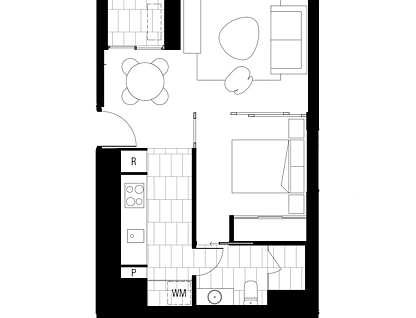 2007/120 A'beckett Street, Melbourne, Melbourne CBD, 1房, 1浴, 公寓