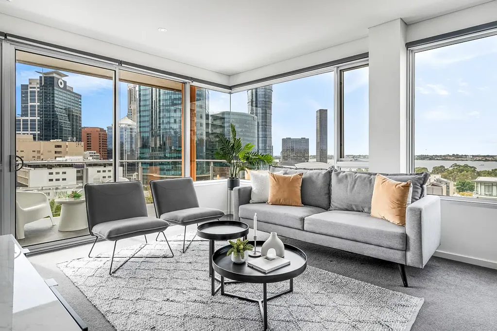 West Perth 2房  Sky-High Living with Iconic River & City Views