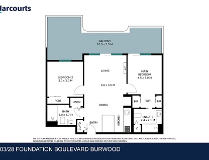 503/28 Foundation Boulevard, Burwood East, East Melbourne, 2 कमरे, 2 बाथरूम, Apartment