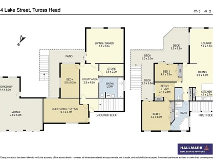 42-44 Lake Street, Tuross Head, NSW 2537, 4 Schlafzimmer, 2 Badezimmer, House