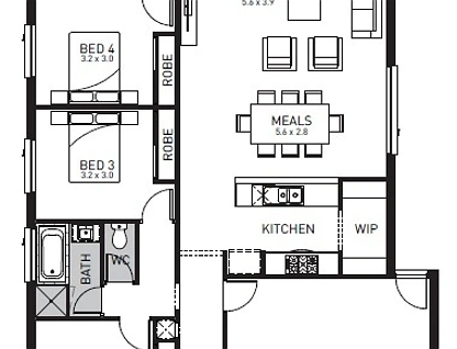 Lot 709 Sandown Crescent, Rockbank, Western Region, 4 कमरे, 2 बाथरूम, House