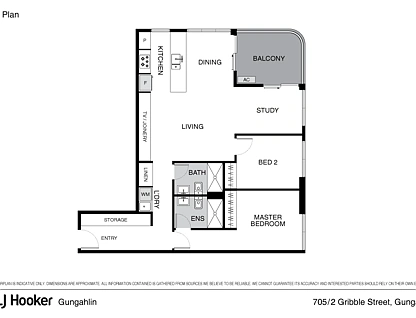 705/2 Gribble Street, Gungahlin, Gungahlin District, 2 habitaciones, 2 baños, Apartment