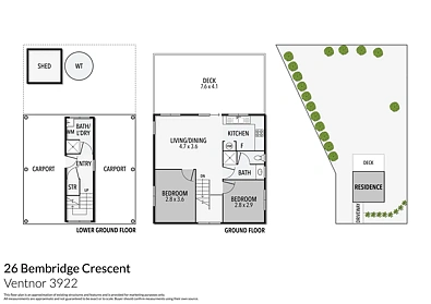 26 Bembridge Crescent, Ventnor, VIC 3922, 2 slaapkamers, 1 badkamers, House