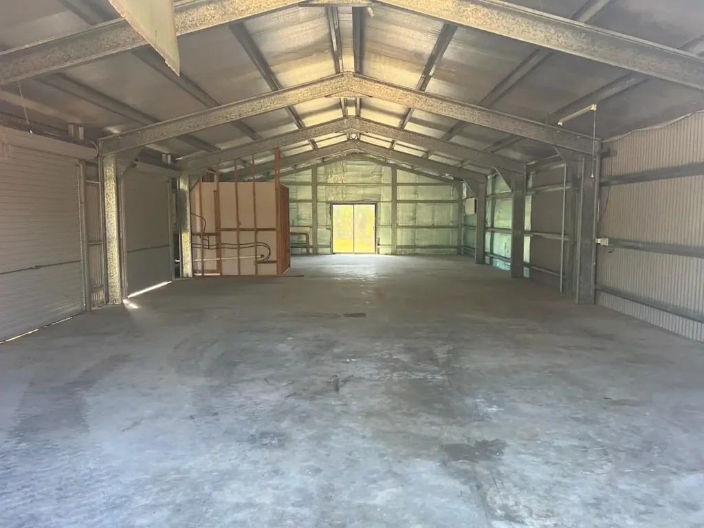 5 Acres with Large Shed House