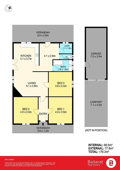 Plano ng Bahay - 427 Main Road, Golden Point, VIC 3350