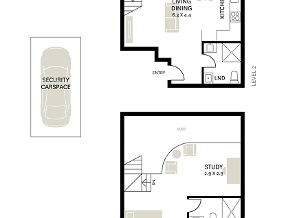 11/6-10 Purkis Street, Camperdown, Inner West, 1部屋, 2バスルーム, Apartment