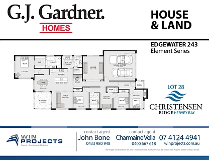 Lot 28 Christensen Ridge, Nikenbah, Wide Bay, 4 غرف, 2 حمامات, House