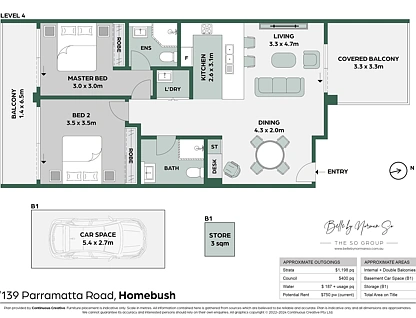 406/139-145 Parramatta Road, Homebush, Inner West, 2 कमरे, 2 बाथरूम, Apartment