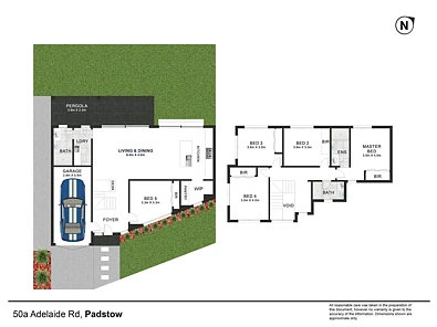 50A Adelaide Road, Padstow, NSW 2211, 5 slaapkamers, 3 badkamers, Apartment