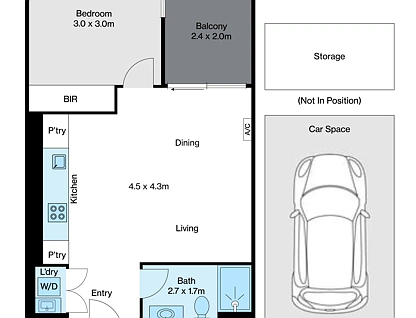 102/8 Burnley Street, Richmond, Inner East Melbourne, 1 غرف, 1 حمامات, Apartment