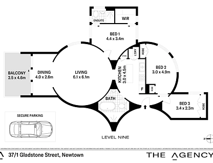 37/1 Gladstone Street, Newtown, Inner West, 3 phòng ngủ, 2 phòng tắm, Apartment