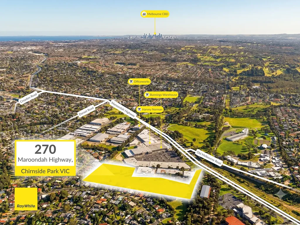 Chirnside Park Premium Dual-Use Development Opportunity | 270 Maroondah Highway, Chirnside Park